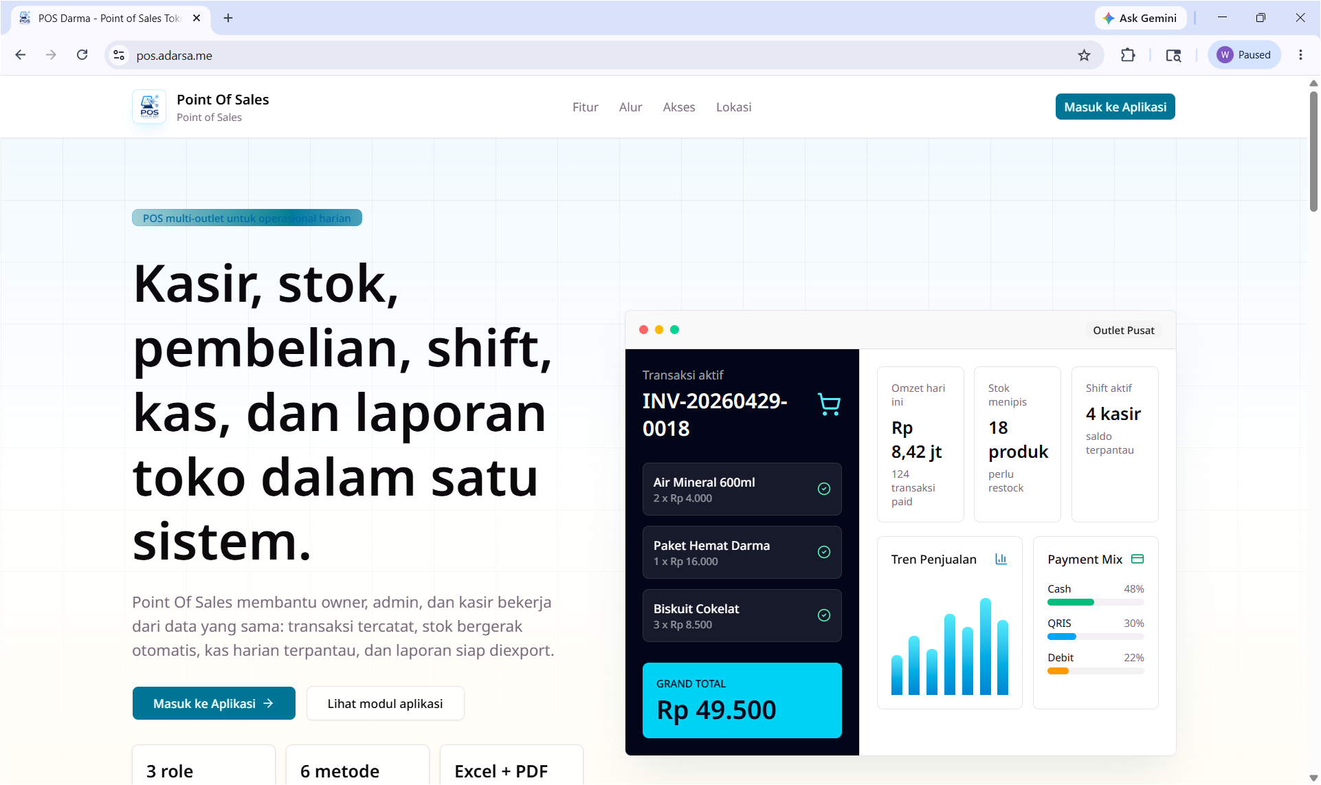 Point of Sales — Multi-Outlet